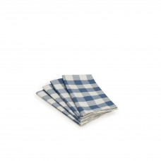 Navy Gingham Napkin Set